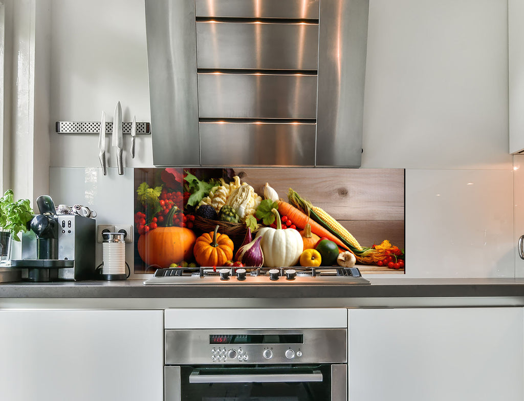 a kitchen with a stainless steel stove top oven