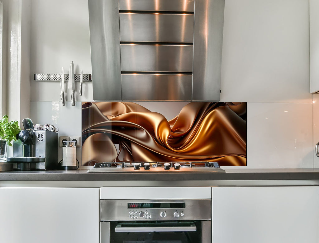 a stainless steel stove top oven sitting inside of a kitchen