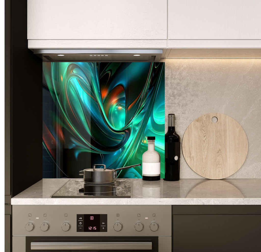 a stove top oven sitting inside of a kitchen