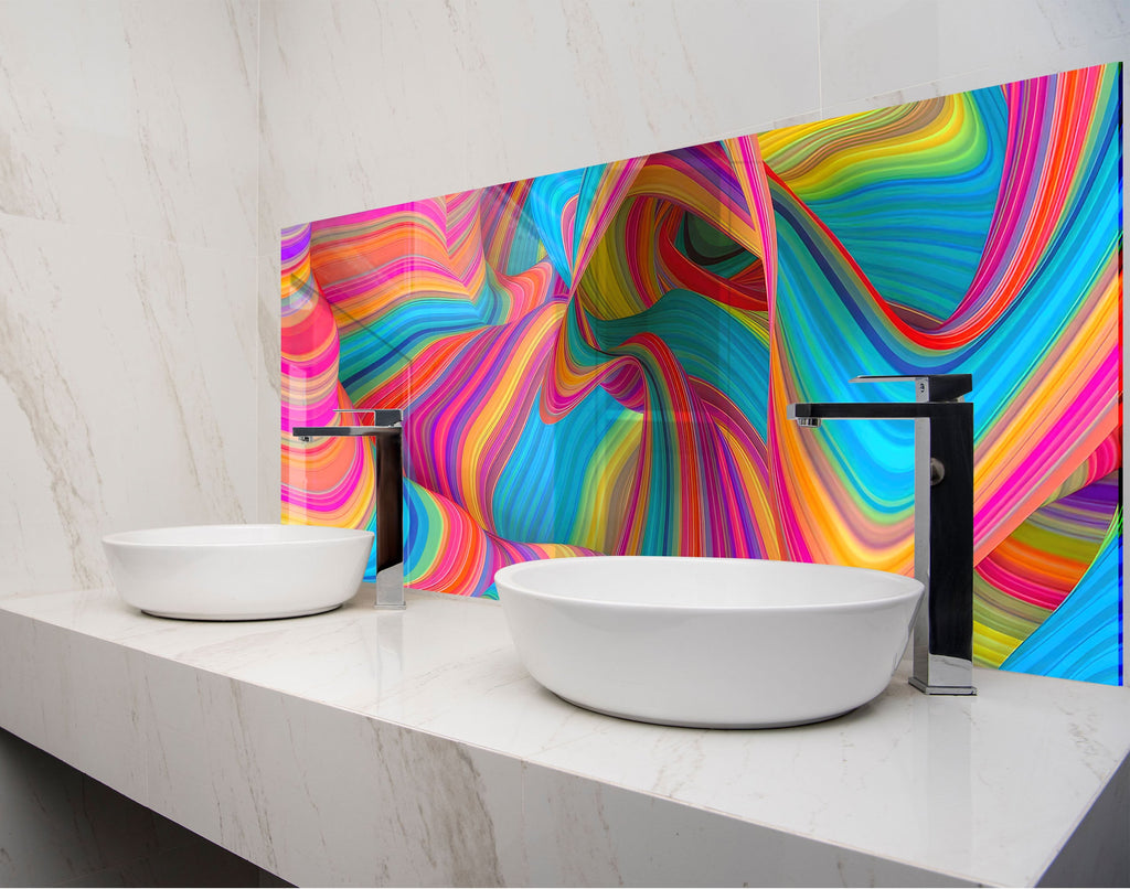 two white bowls sitting on top of a counter