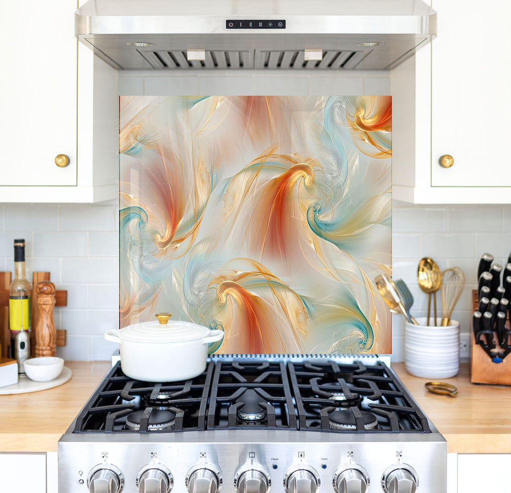 a stove top oven sitting inside of a kitchen