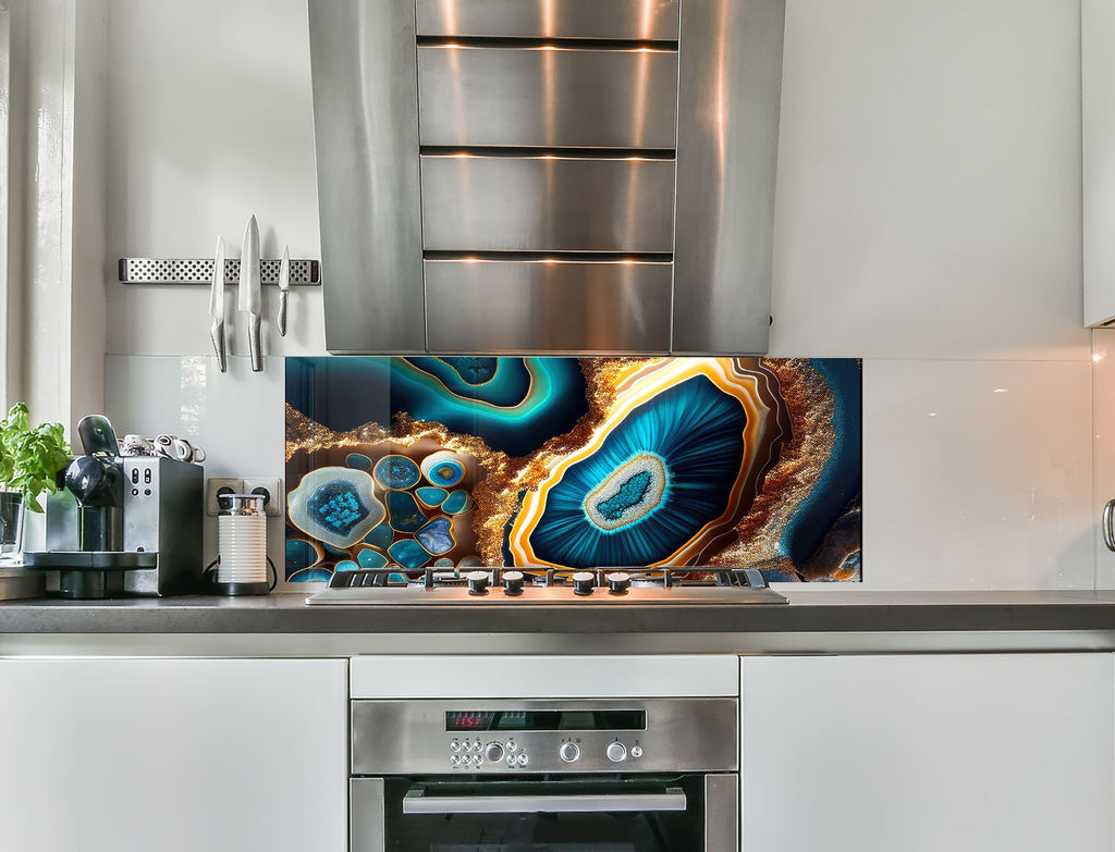 a stove top oven sitting inside of a kitchen