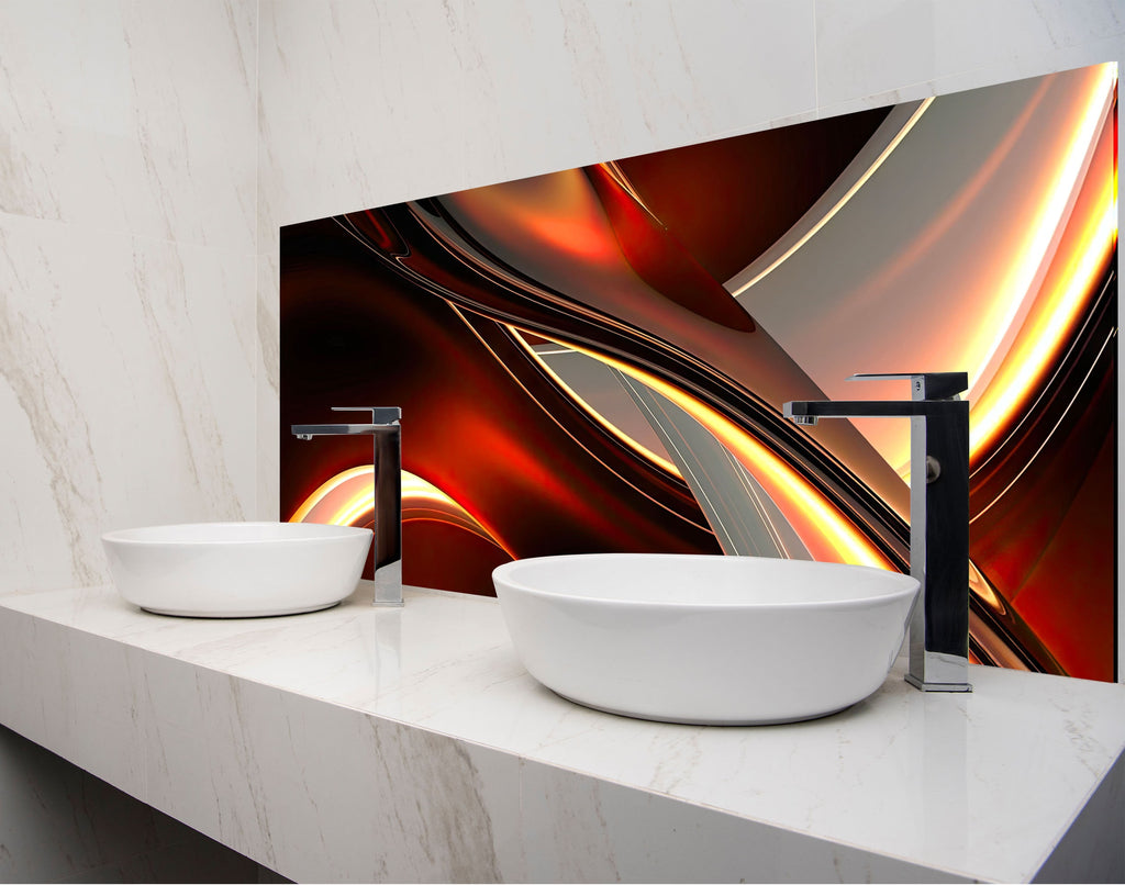 a couple of white bowls sitting on top of a counter