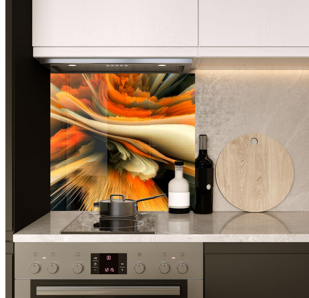 a stove top oven sitting inside of a kitchen