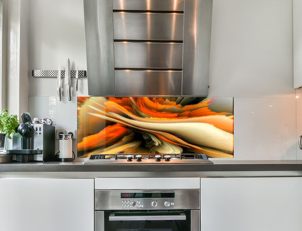 a stove top oven sitting inside of a kitchen