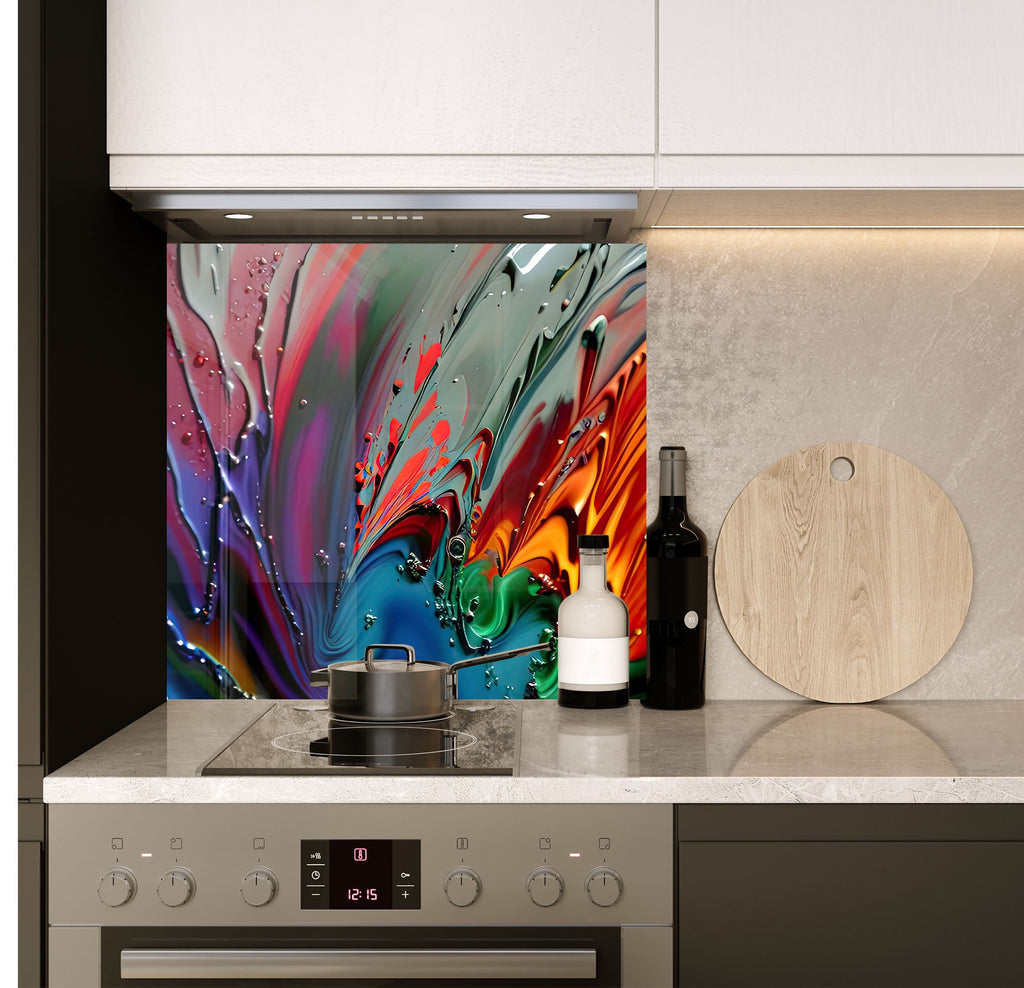 a stove top oven sitting inside of a kitchen