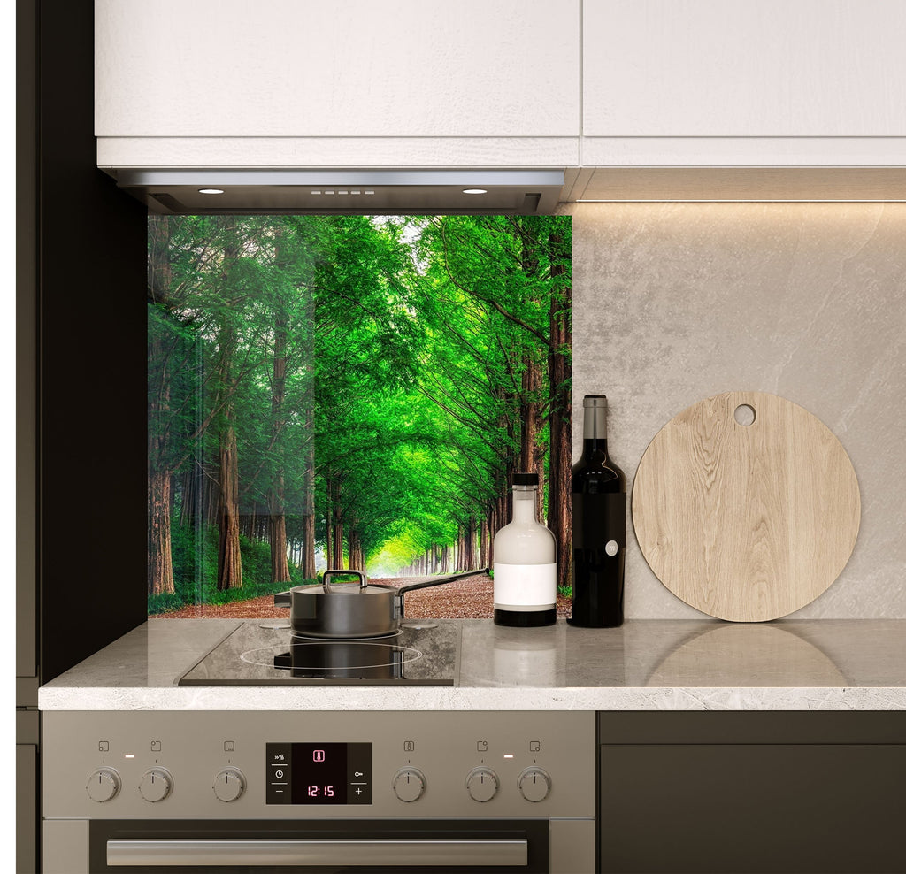 a stove top oven sitting inside of a kitchen