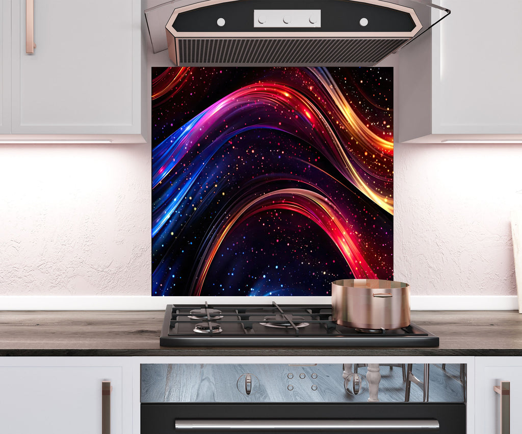 a stove top oven sitting inside of a kitchen