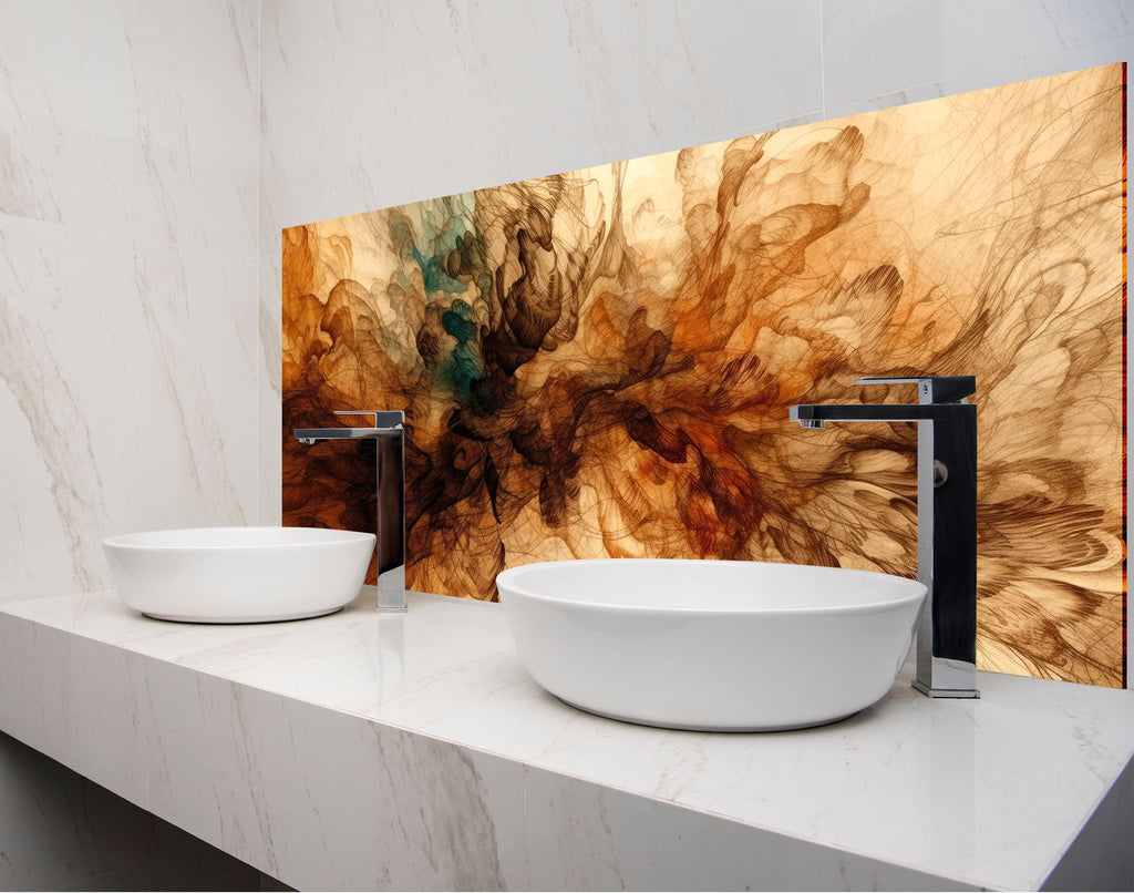 a couple of white bowls sitting on top of a counter