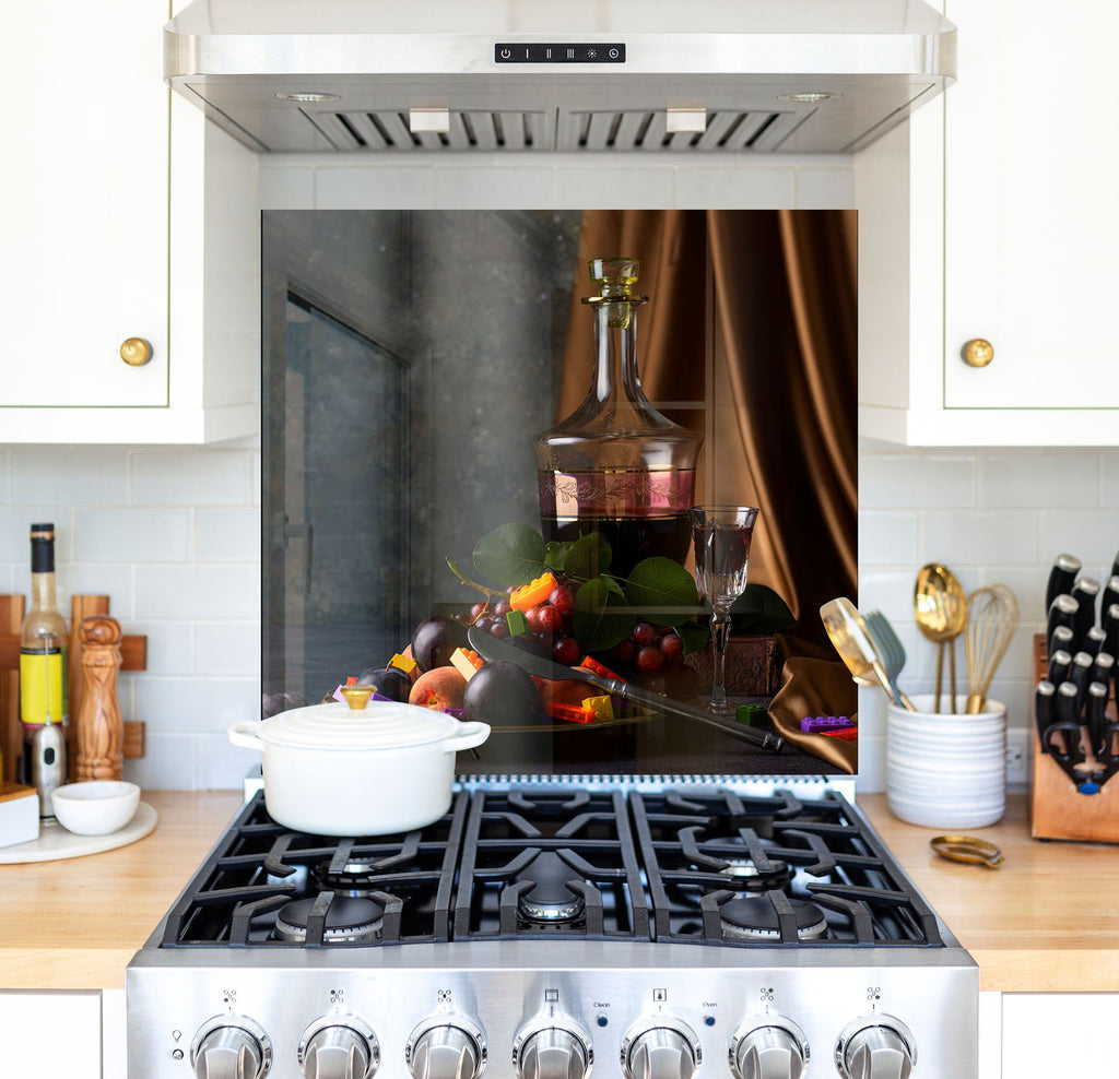 a stove top oven sitting inside of a kitchen