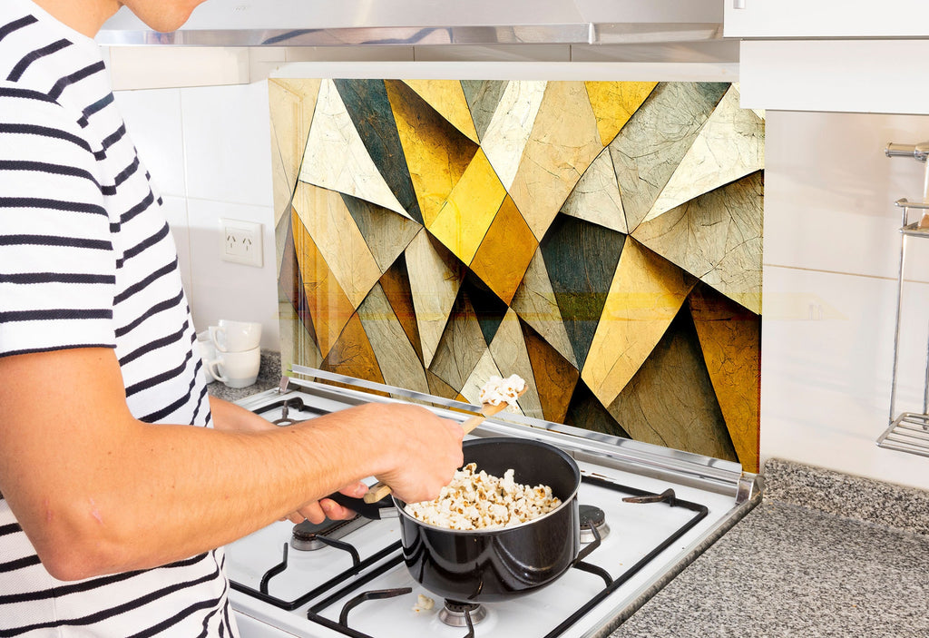 a man is cooking popcorn on the stove