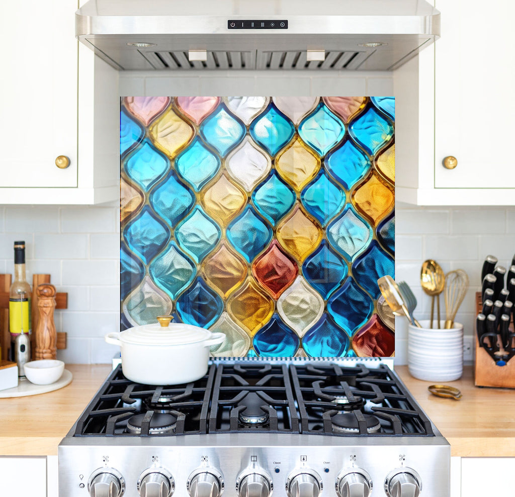 a stove top oven sitting inside of a kitchen