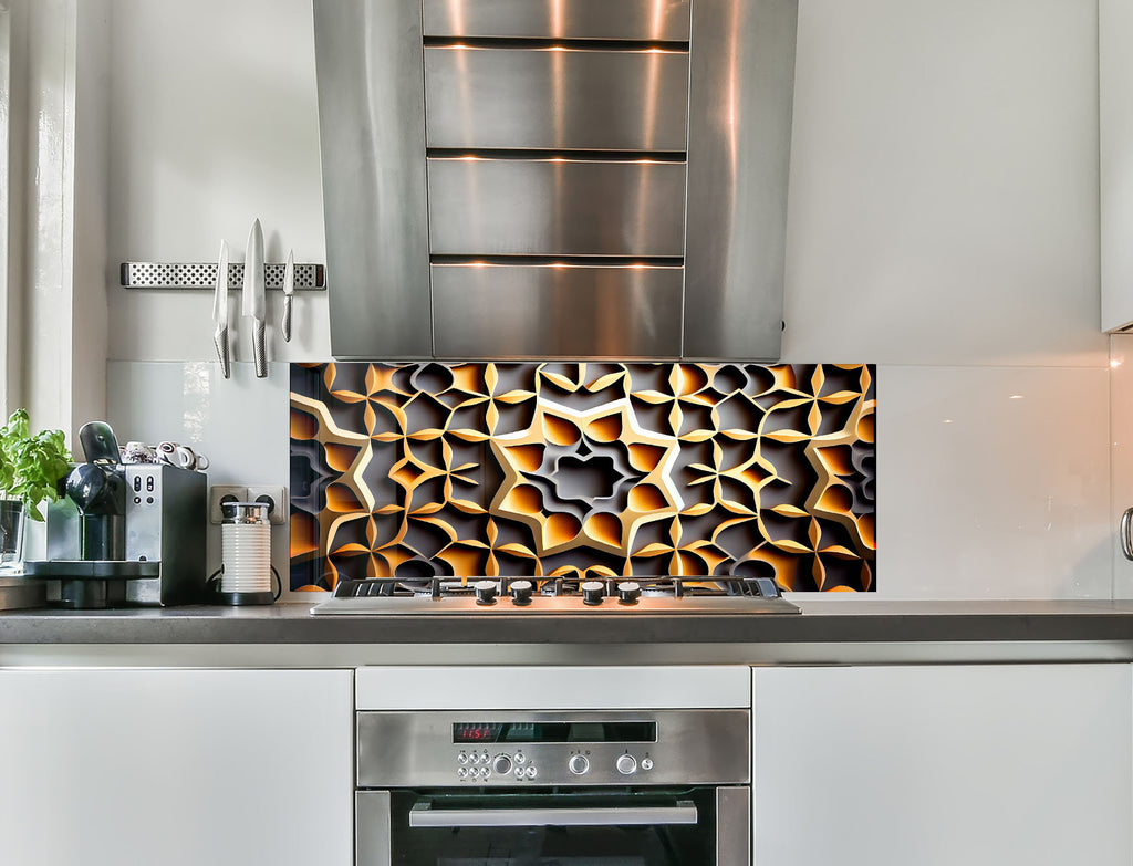 a stove top oven sitting inside of a kitchen