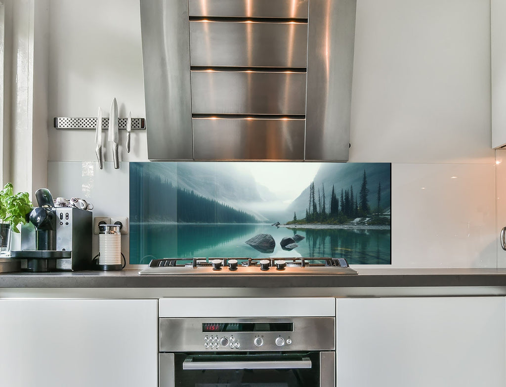 a stove top oven sitting inside of a kitchen