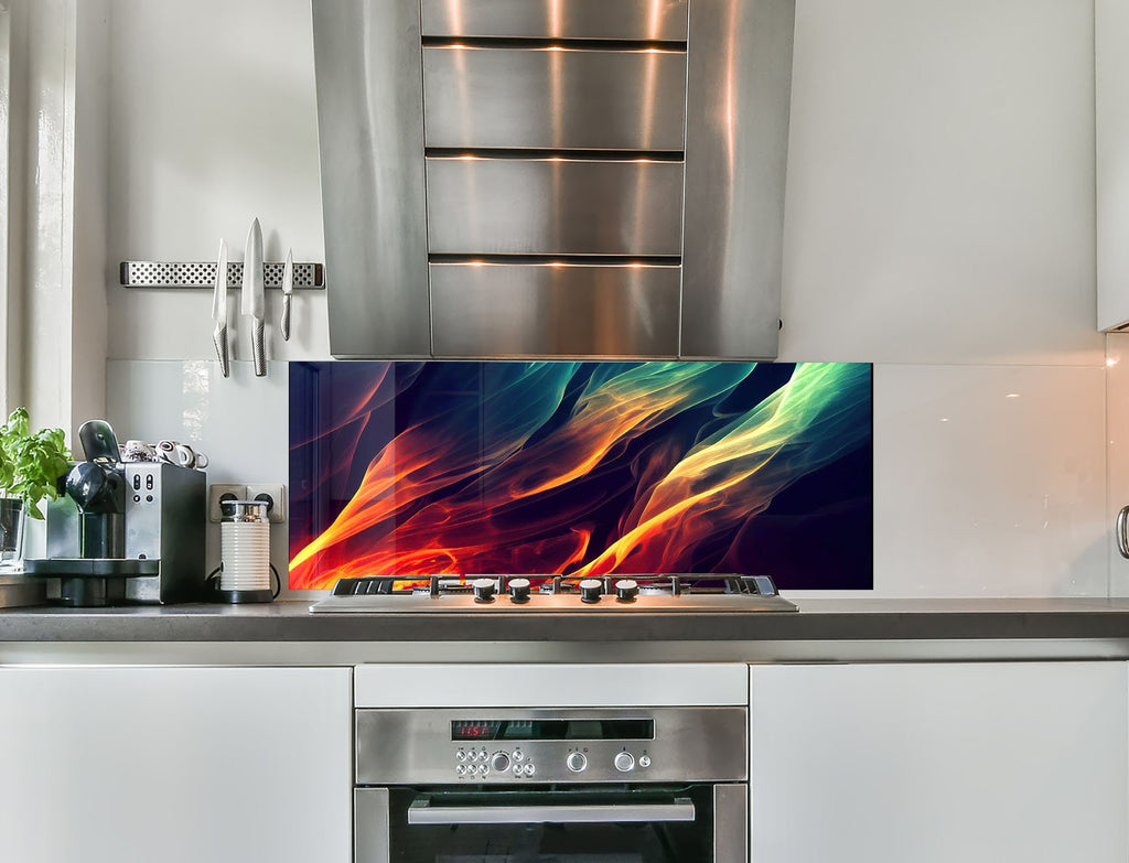 a stove top oven sitting inside of a kitchen