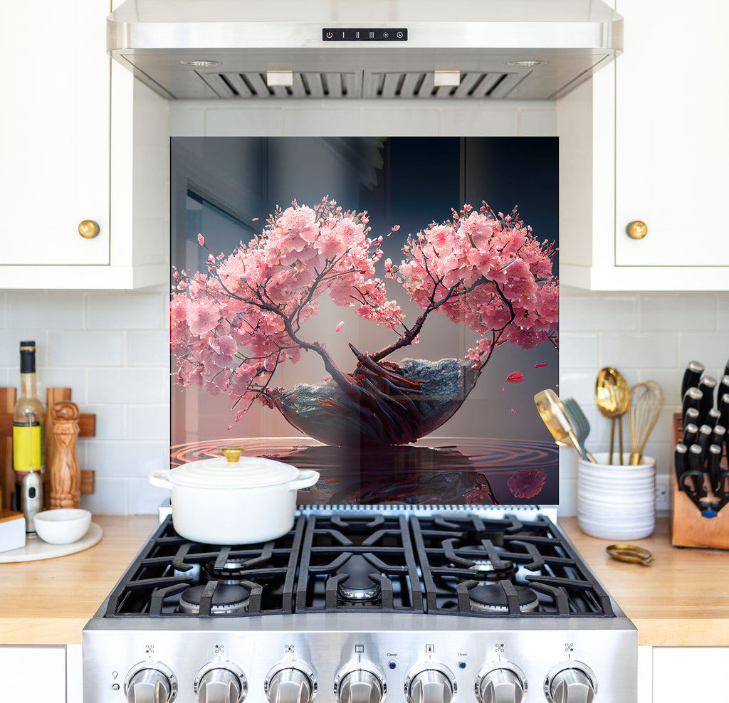 a stove top oven sitting inside of a kitchen