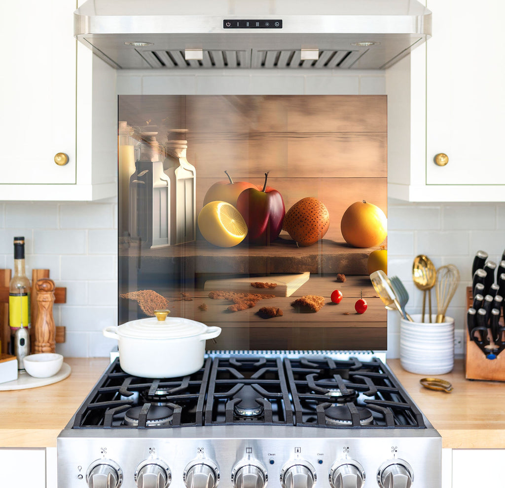 a stove top oven sitting inside of a kitchen