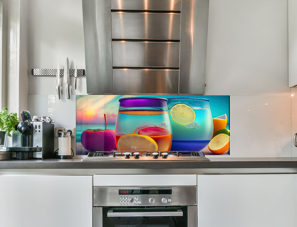 a kitchen with a stainless steel stove top oven