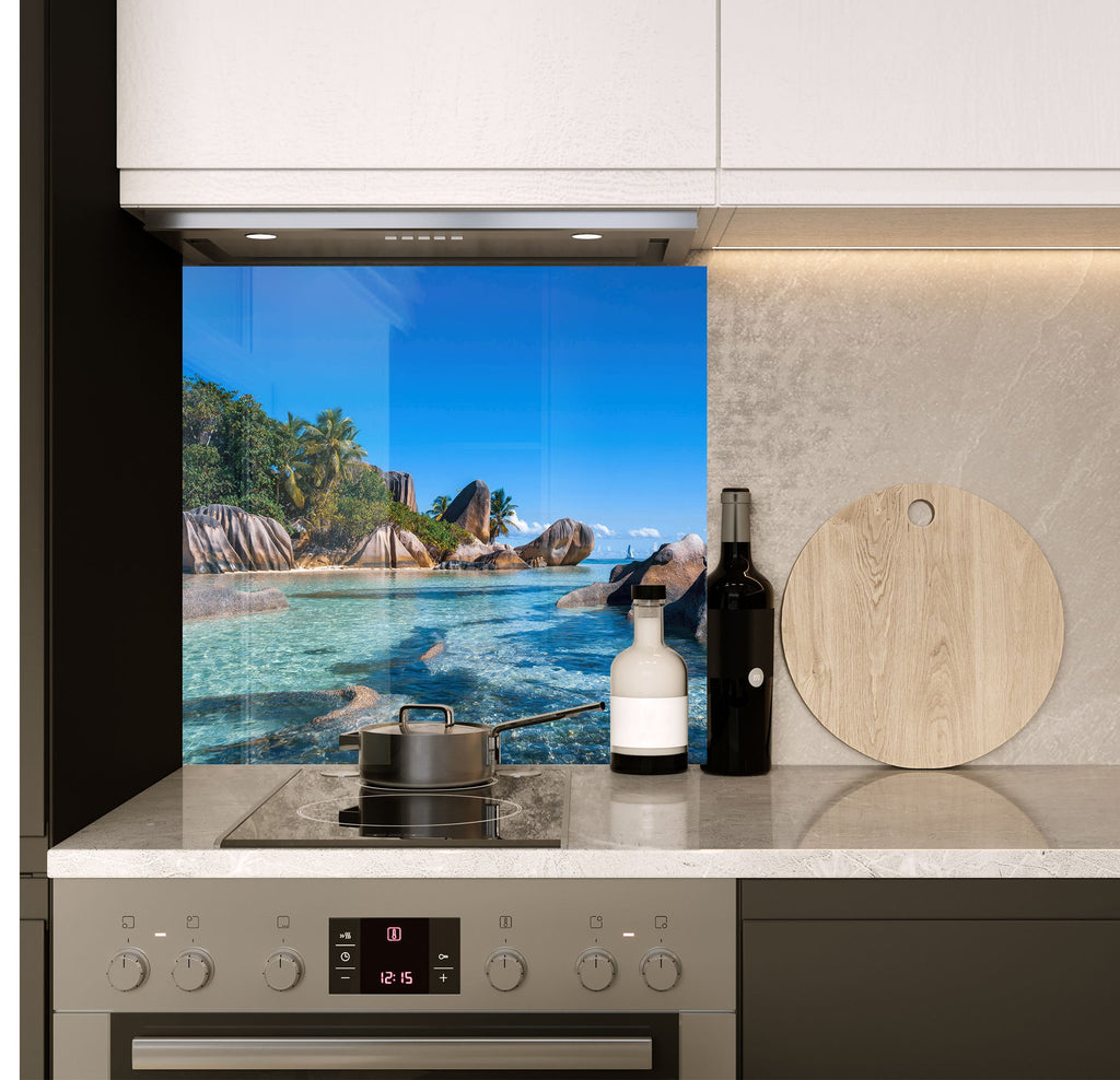 a stove top oven sitting inside of a kitchen