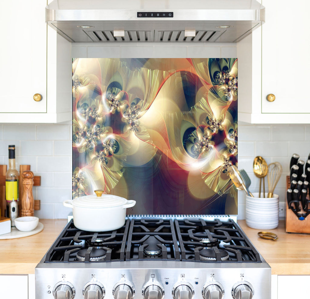 a stove top oven sitting inside of a kitchen