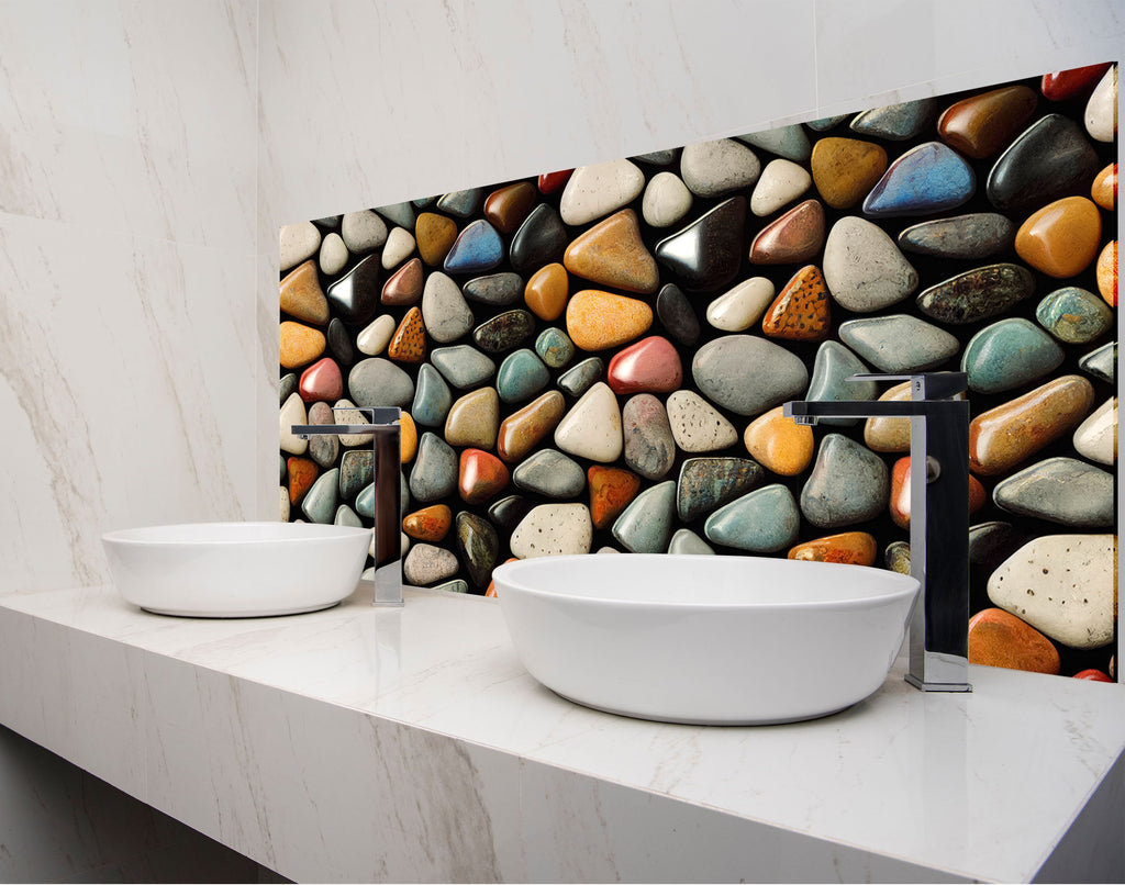 two white bowls sitting on top of a counter