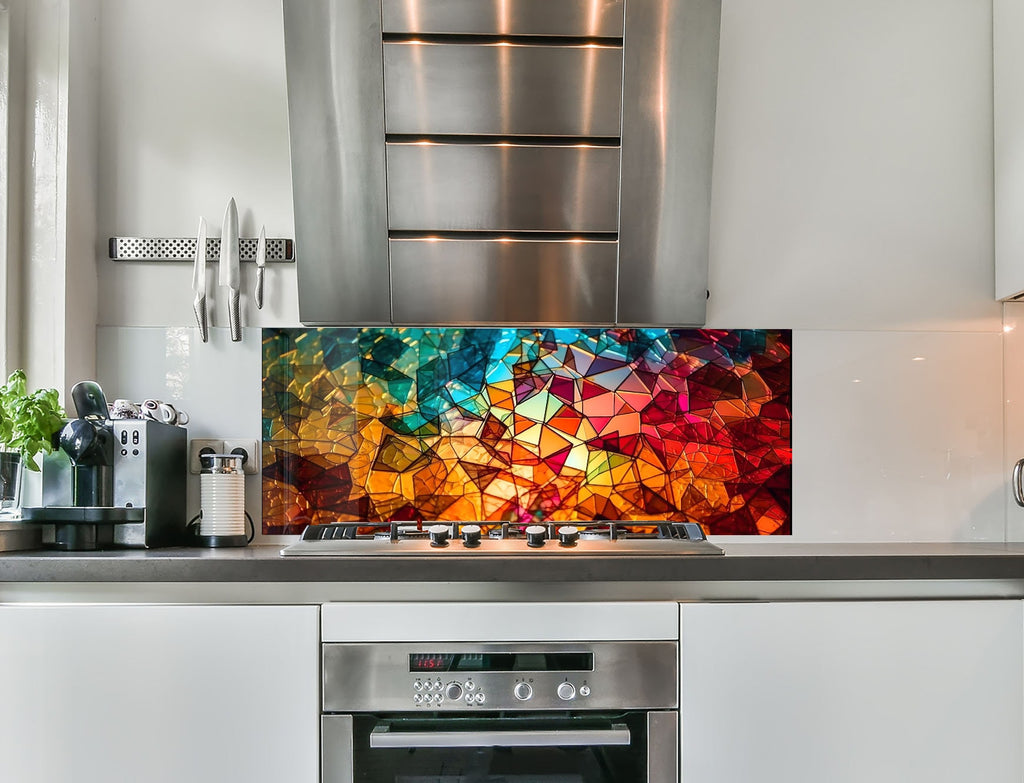 a stove top oven sitting inside of a kitchen