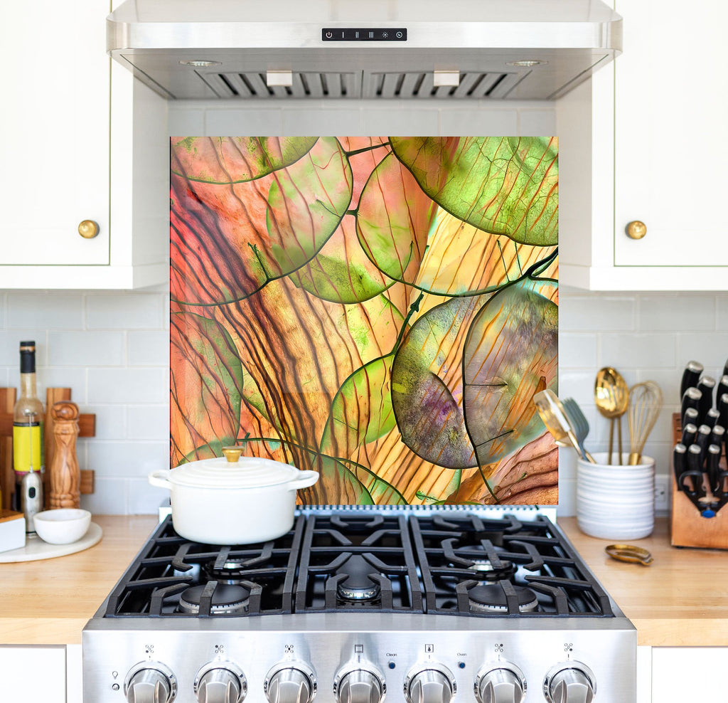 a stove top oven sitting inside of a kitchen