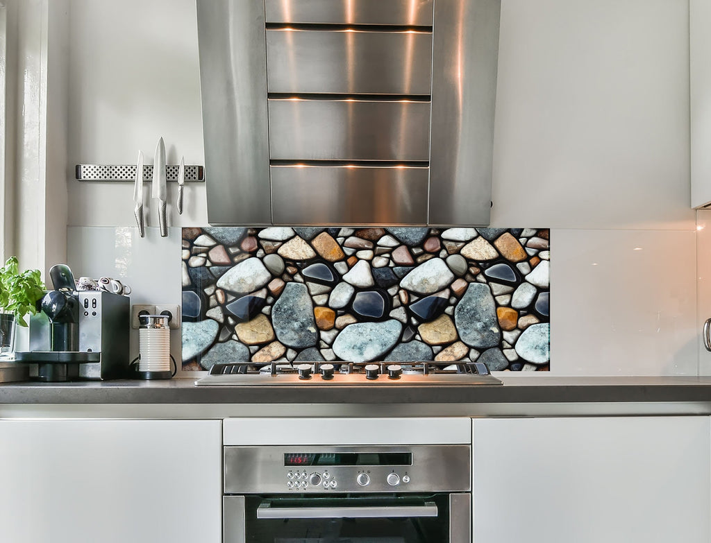 a stove top oven sitting inside of a kitchen