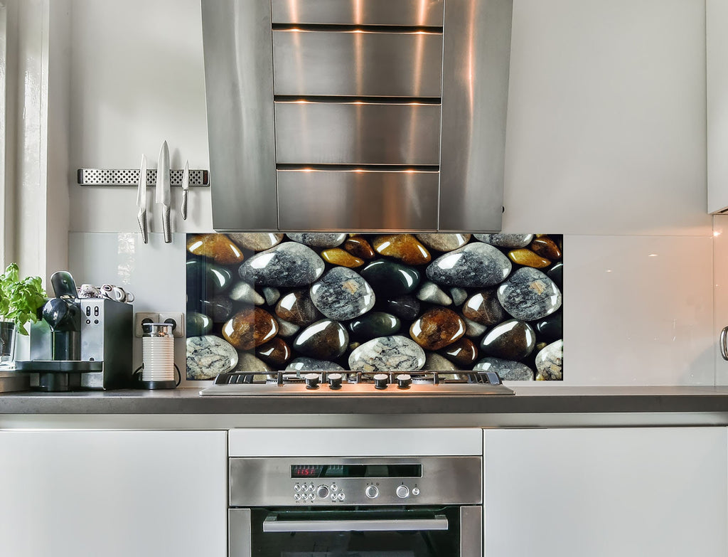 a stove top oven sitting inside of a kitchen