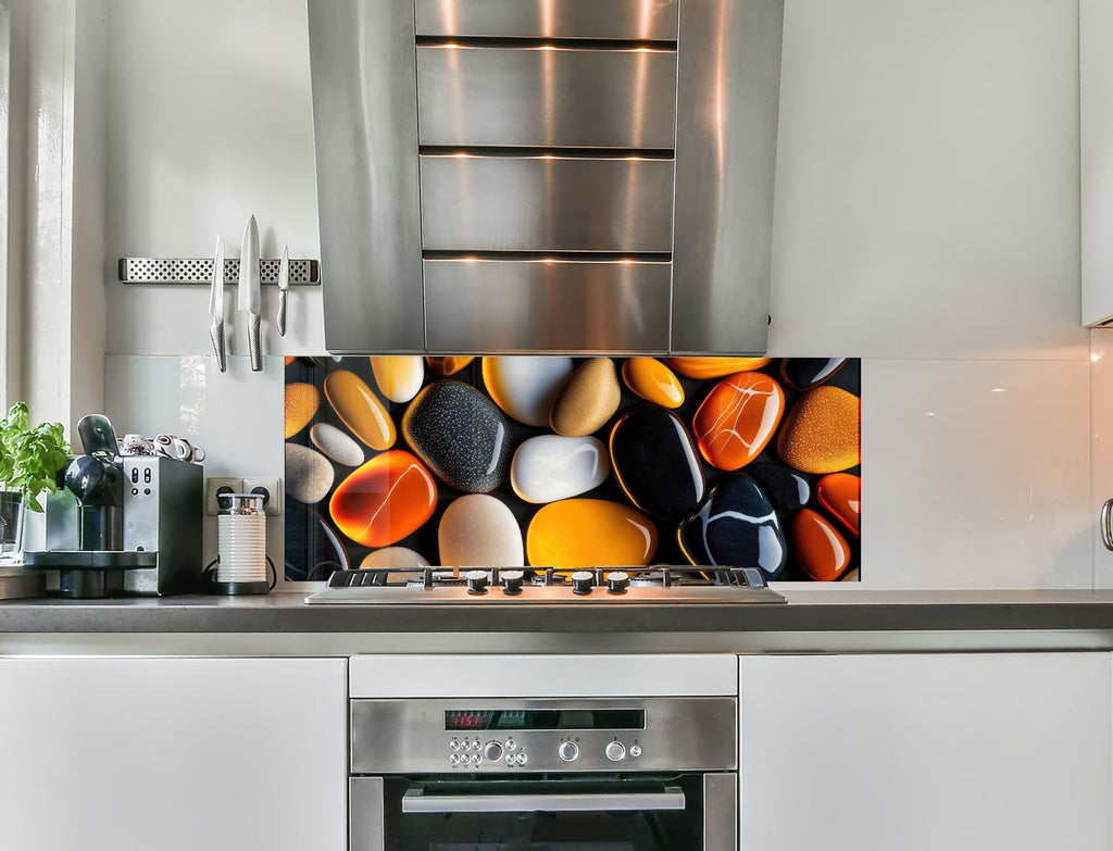 a stove top oven sitting inside of a kitchen