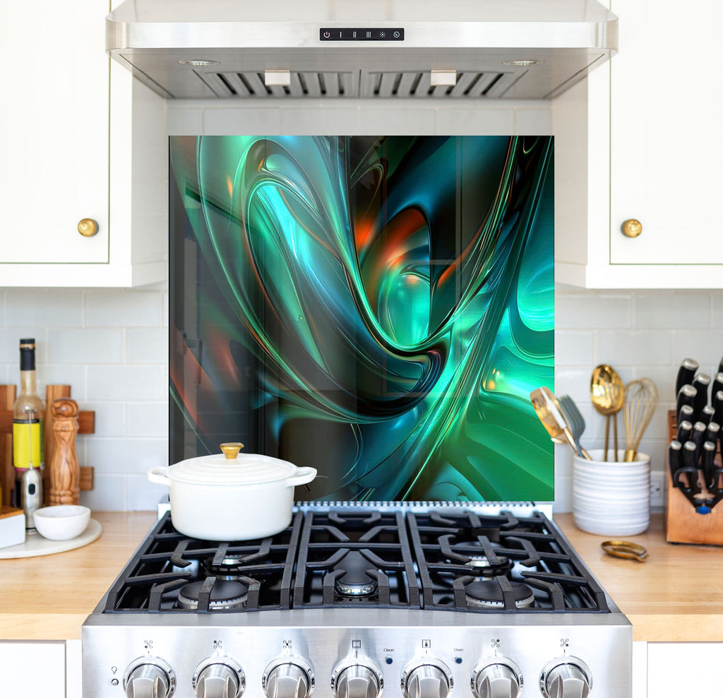 a stove top oven sitting inside of a kitchen