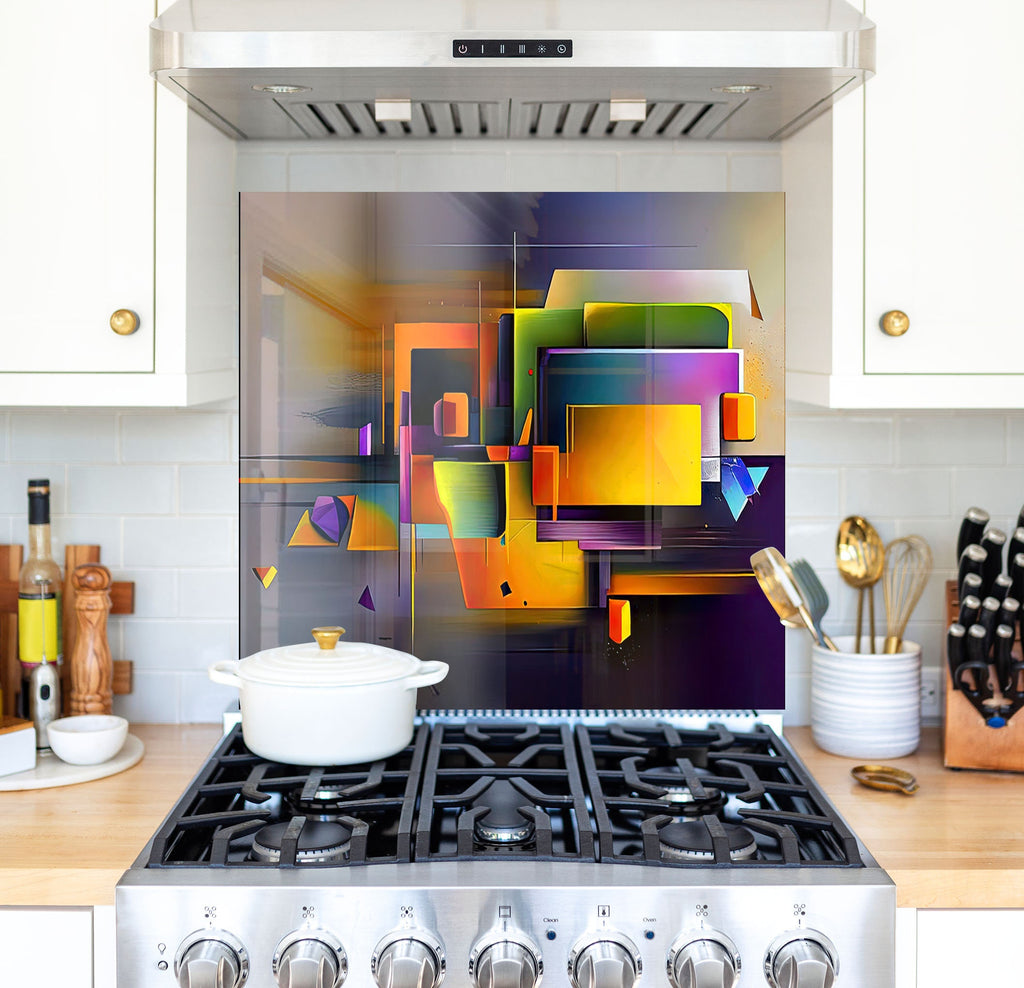 a stove top oven sitting inside of a kitchen