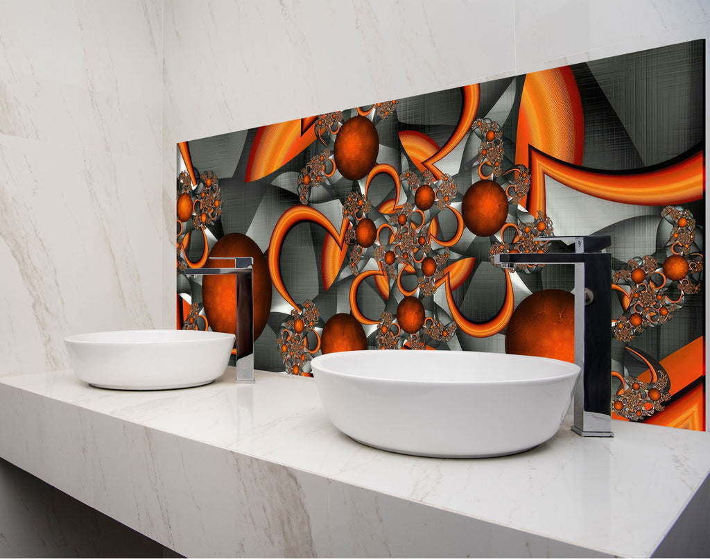 two white bowls on a counter in a bathroom