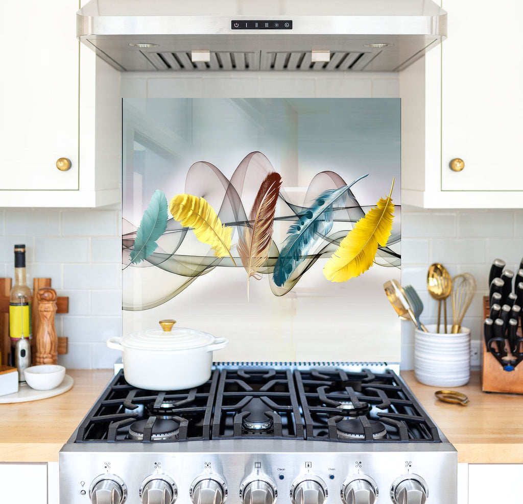 a stove top oven sitting inside of a kitchen