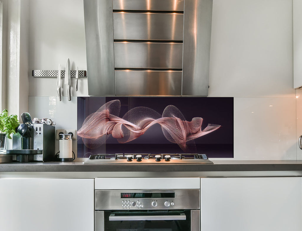 a stove top oven sitting inside of a kitchen