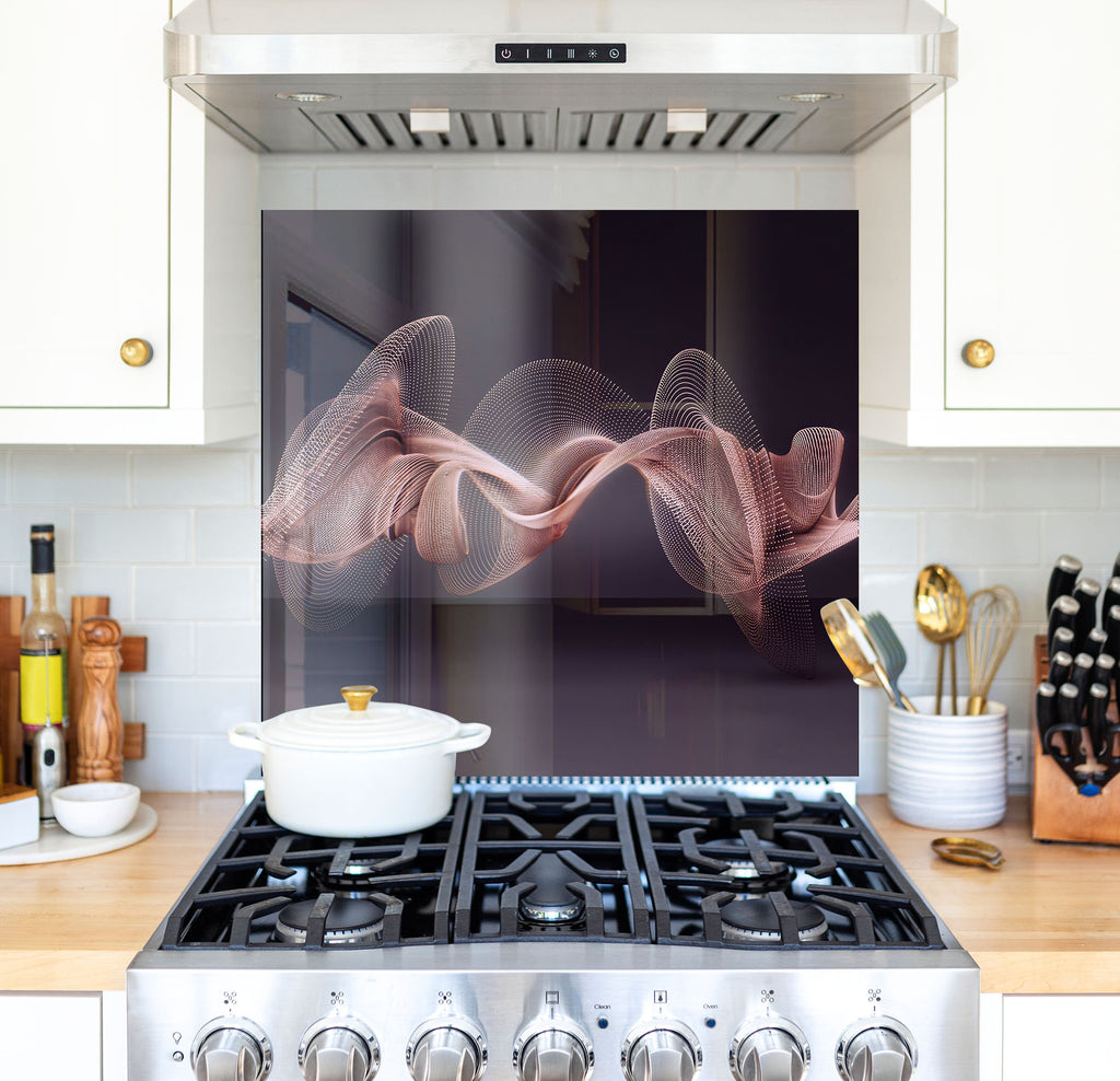 a stove top oven sitting inside of a kitchen