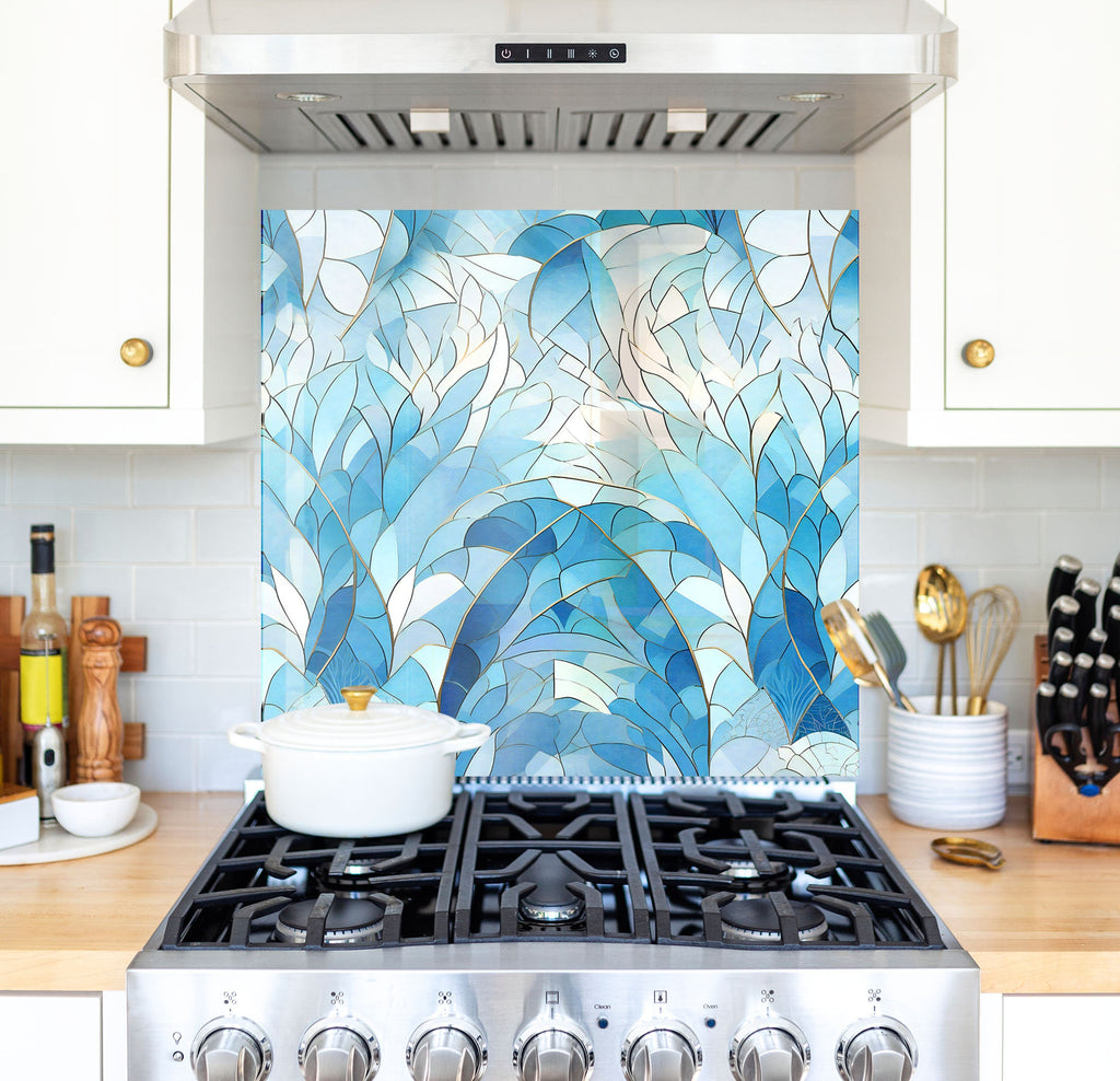 a stove top oven sitting inside of a kitchen