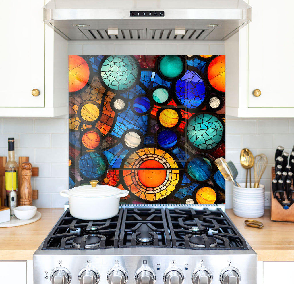 a stove top oven sitting inside of a kitchen