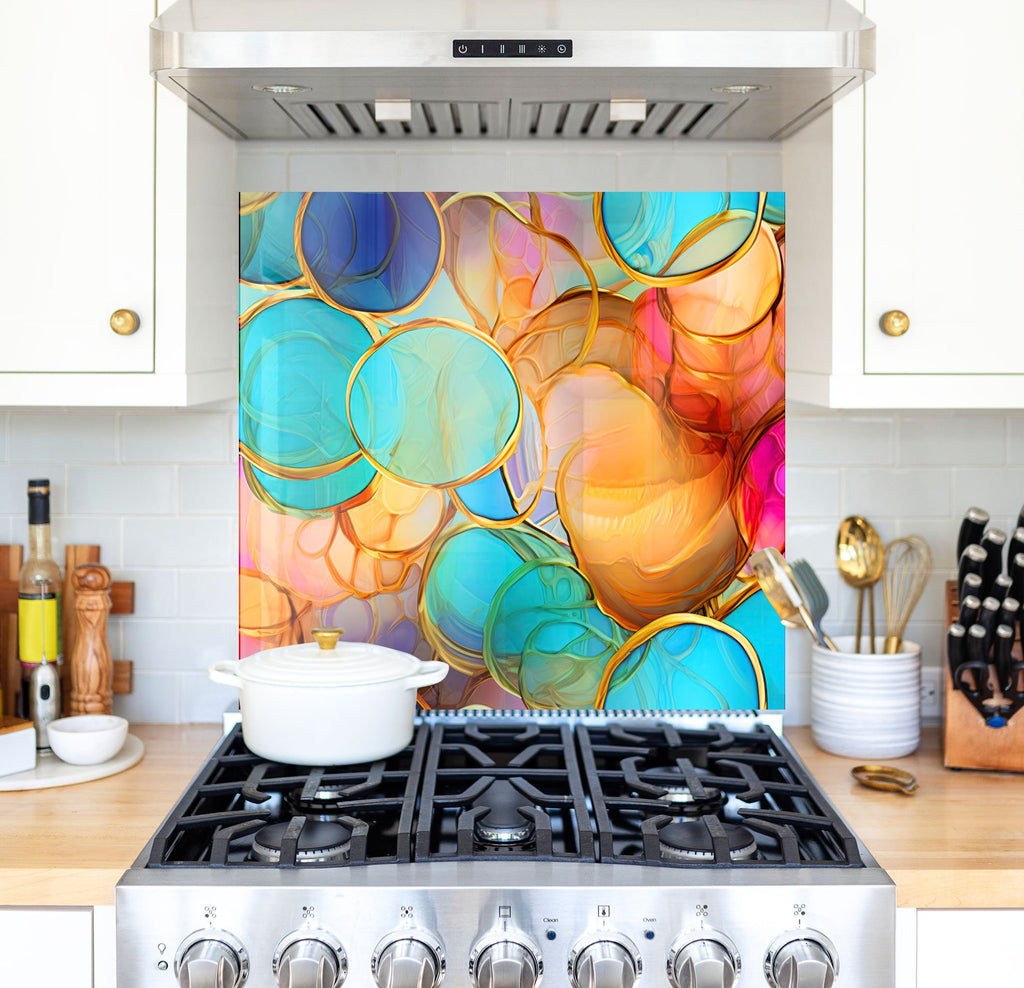 a stove top oven sitting inside of a kitchen