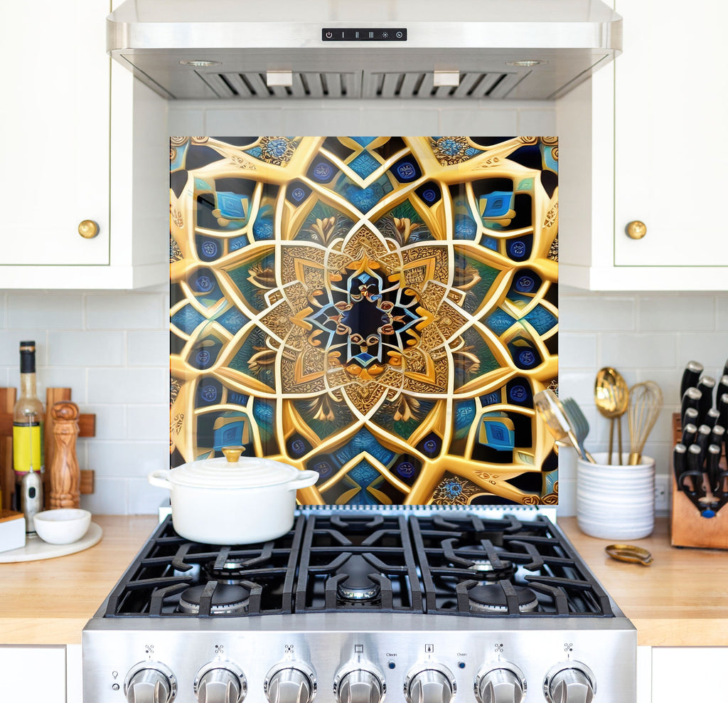 a stove top oven sitting inside of a kitchen