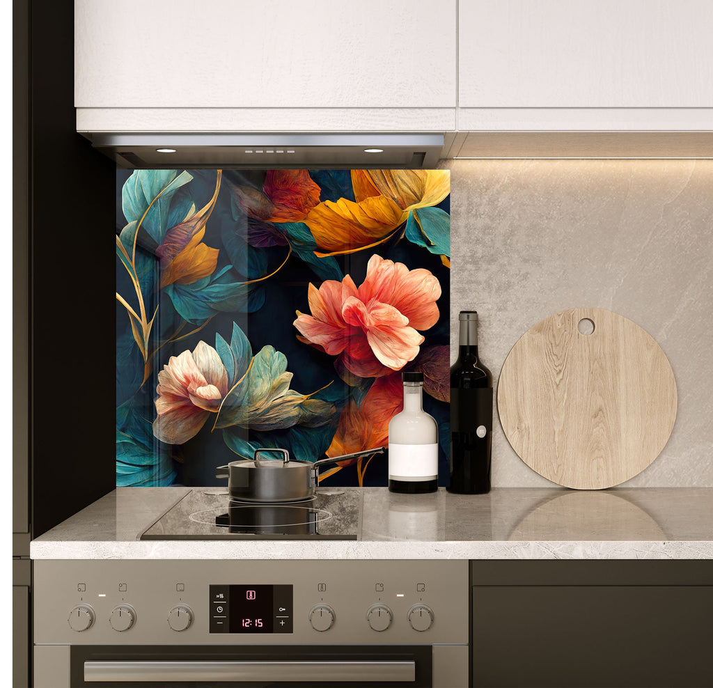 a stove top oven sitting under a wall mounted oven