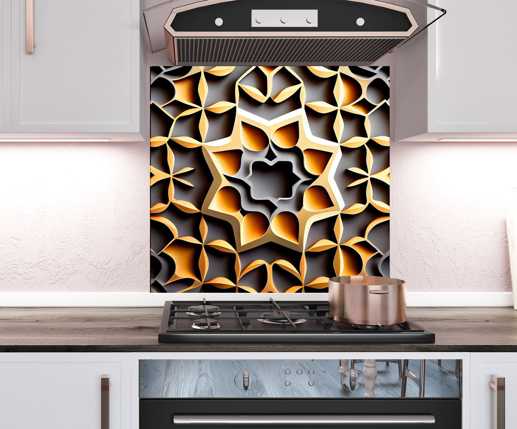 a stove top oven sitting inside of a kitchen