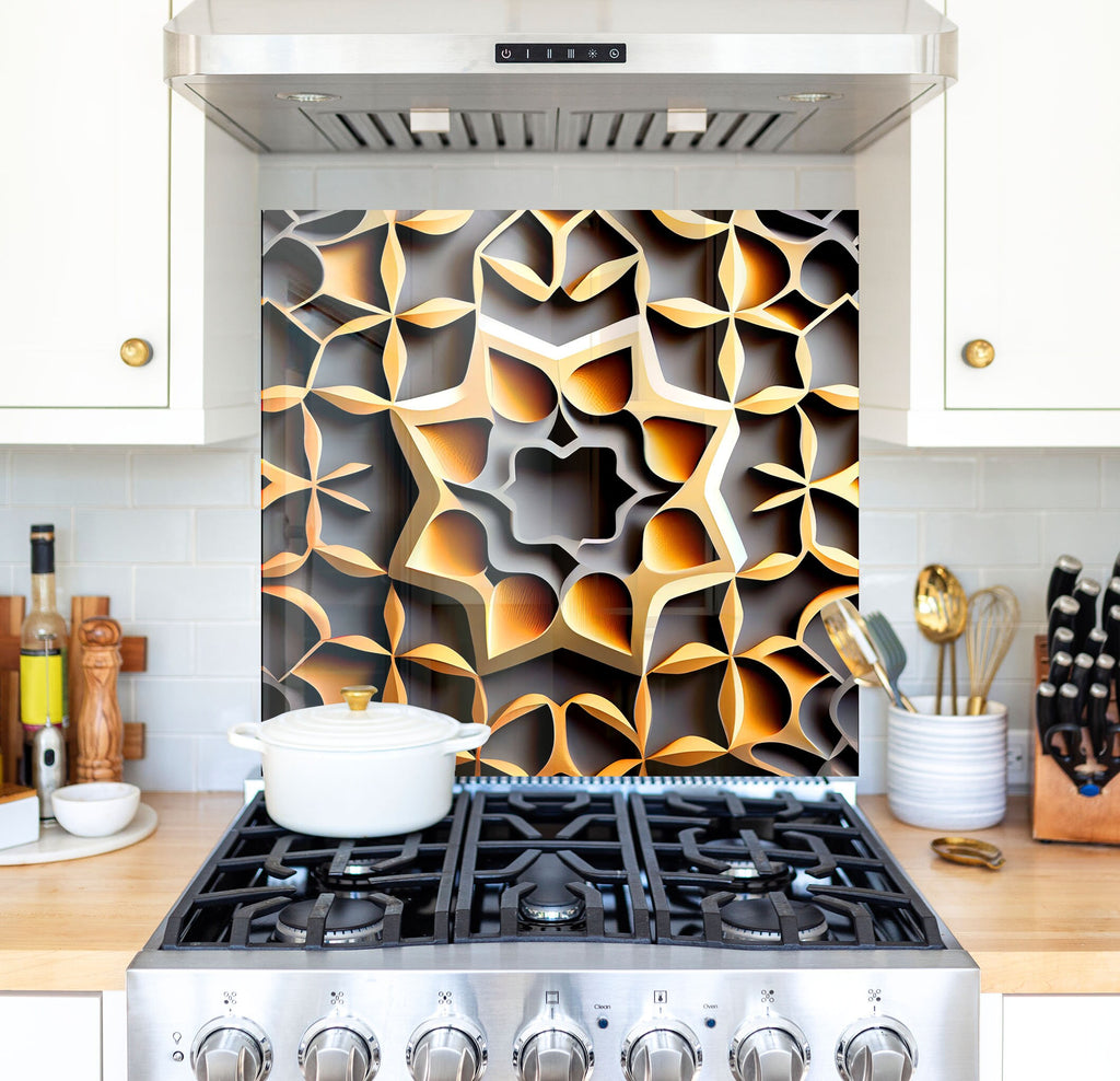 a stove top oven sitting inside of a kitchen