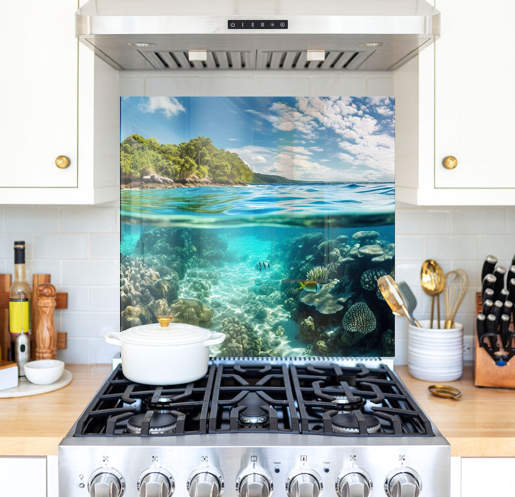 a stove top oven sitting inside of a kitchen