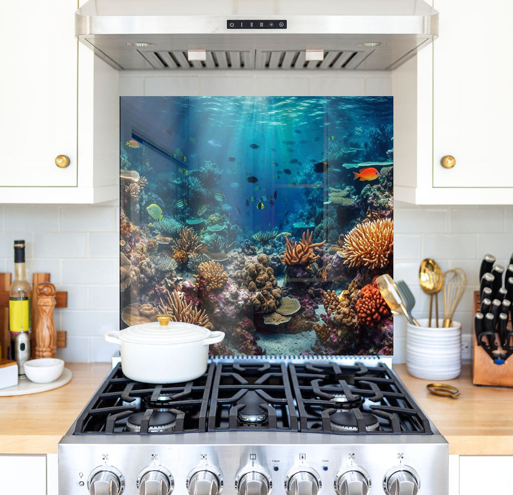 a stove top oven sitting inside of a kitchen