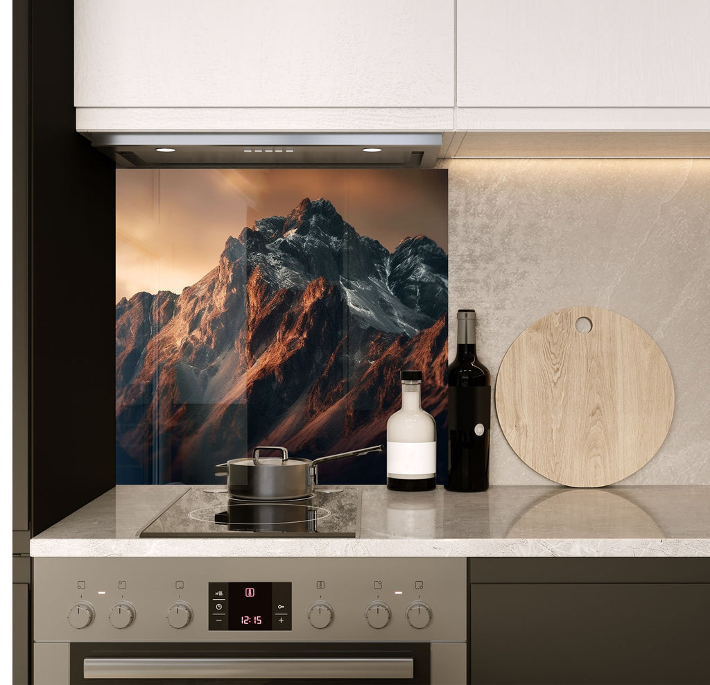 a stove top oven sitting inside of a kitchen