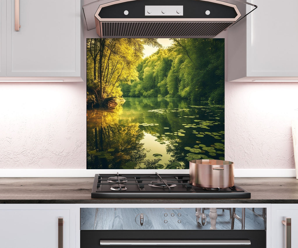 a stove top oven sitting inside of a kitchen