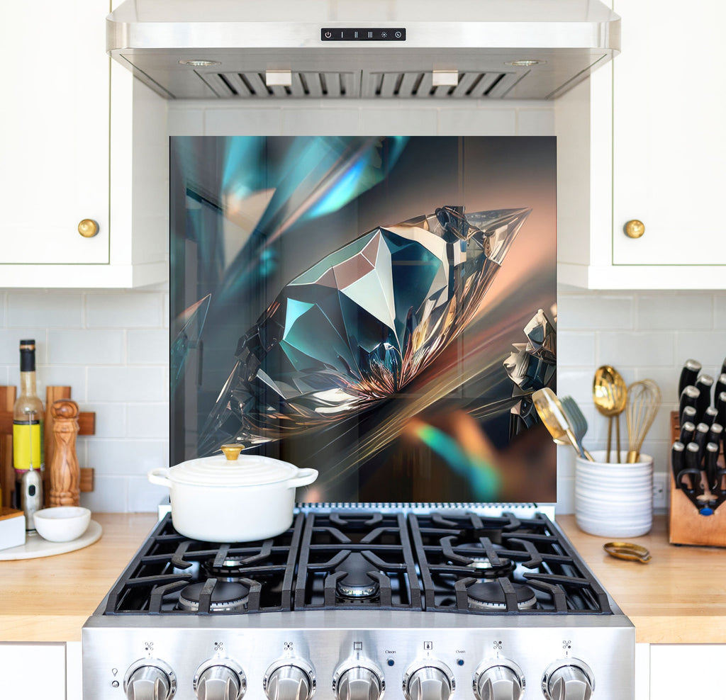 a stove top oven sitting inside of a kitchen