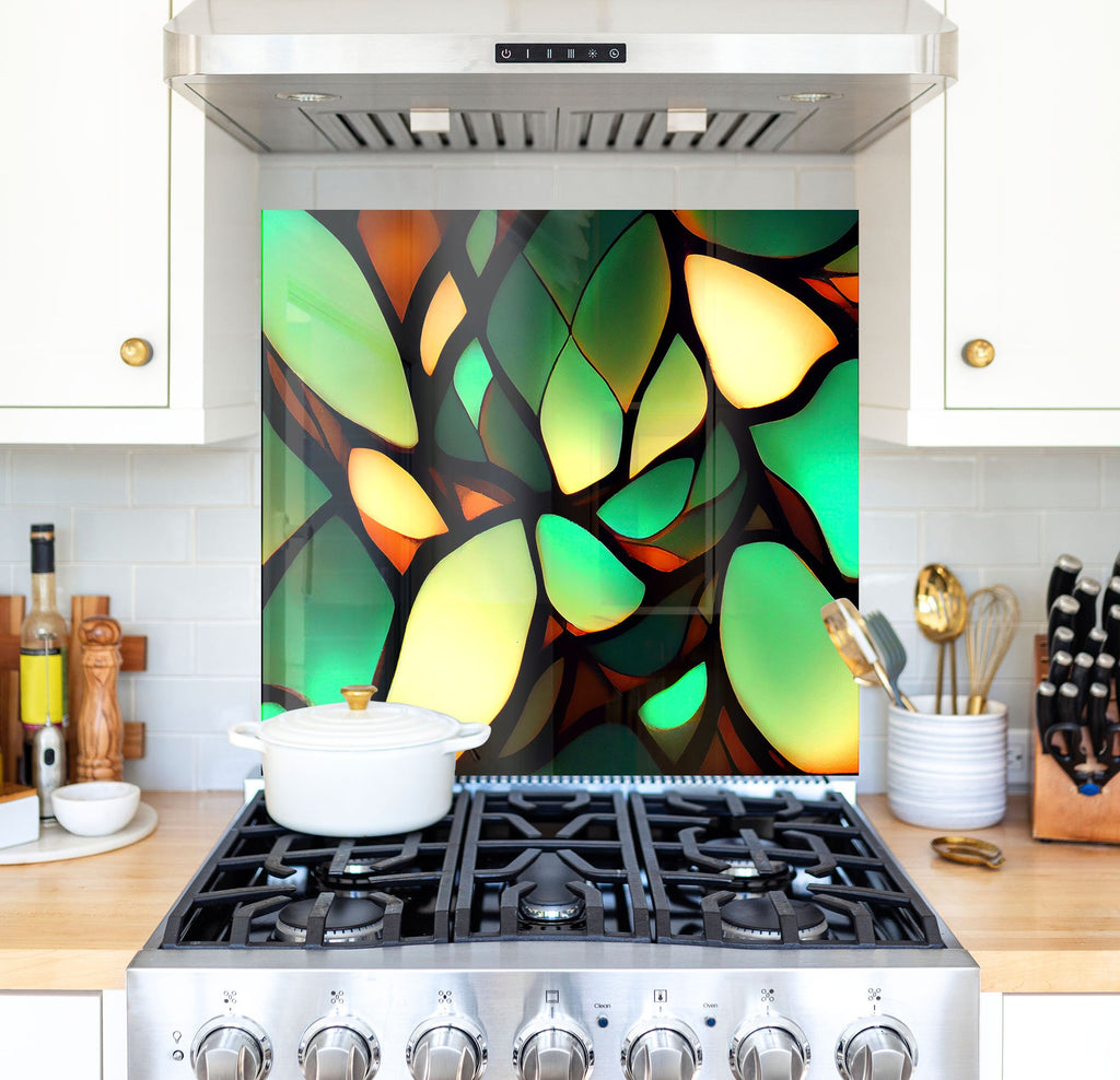 a stove top oven sitting inside of a kitchen